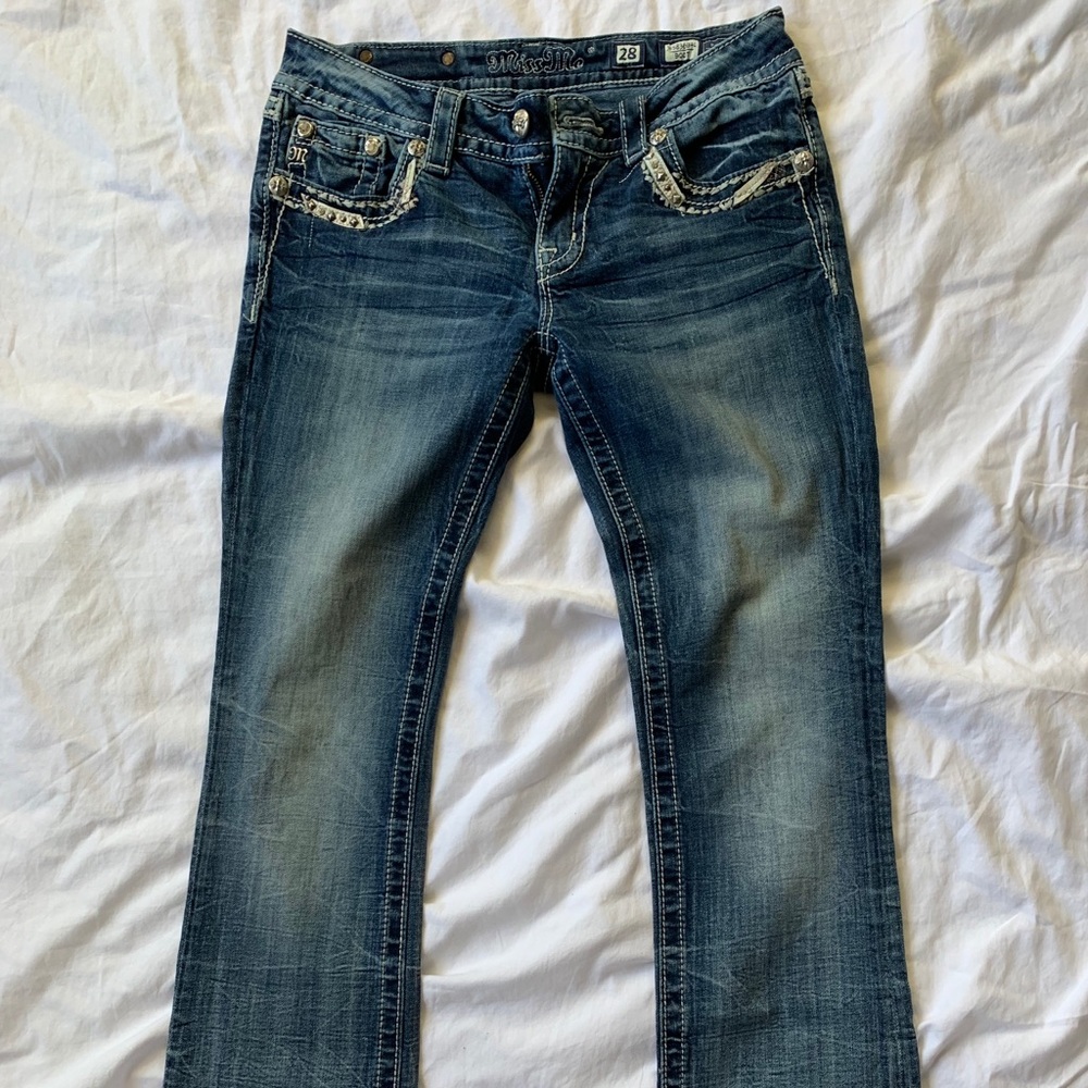 Miss Me Boot Cut Jeans - Lightly Worn!